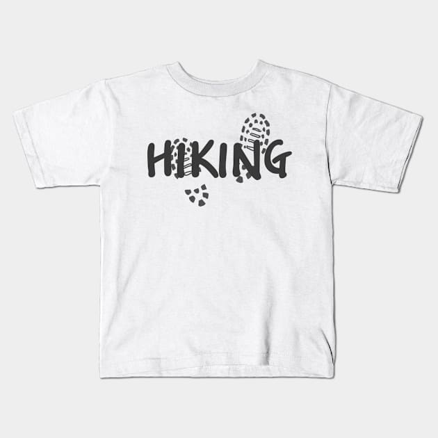 Hiking Mountains Print Kids T-Shirt by Merch ArtsJet